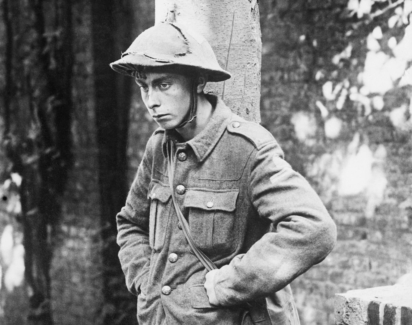 A soldier captured by the Germans in 1918, who was diagnosed with shell ...