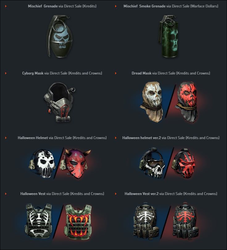 Steam :: Warface :: Mischievous Halloween shop update