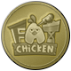 Fat Chicken Tarnished Gold