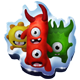 Trio of mascots