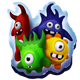 Group of mascots
